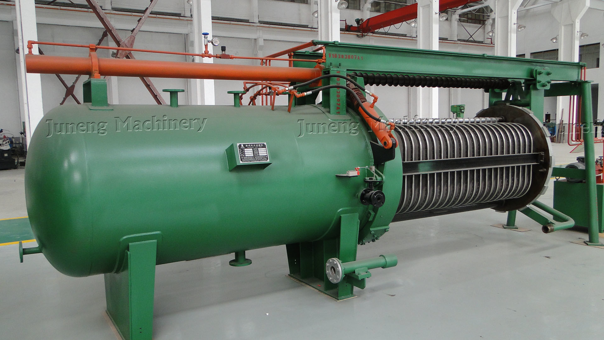 Hermetic Horizontal Pressure Leaf Filter Carbon Steel