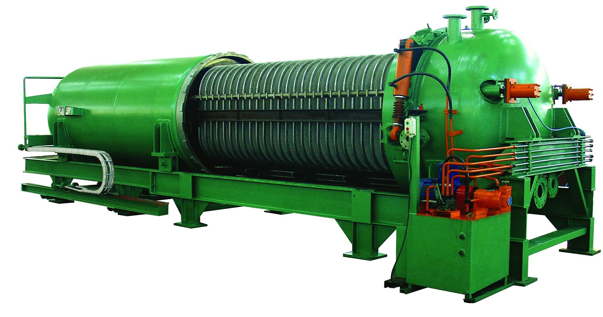 Automatic Plate Type Hermetic Horizontal Leaf Filter For Crude Oil