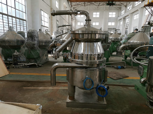 Automatic Disc Stack Centrifuge , Centrifugal Oil Water Separator Three Phase